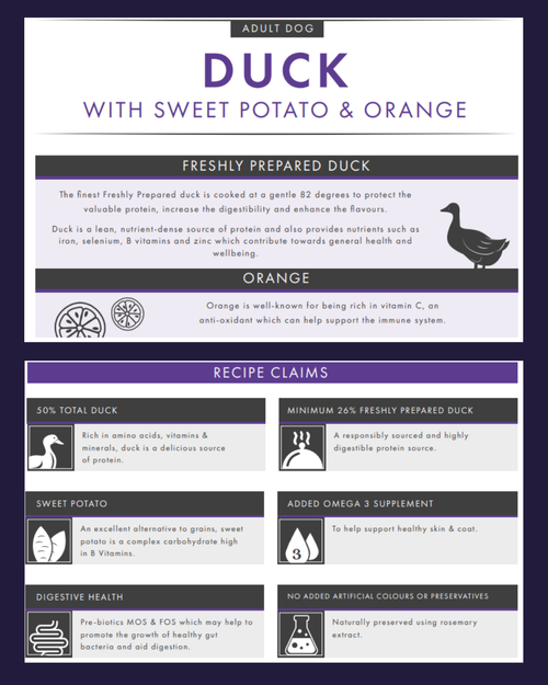 Duck, Sweet Potato and Orange Grain Free image 1