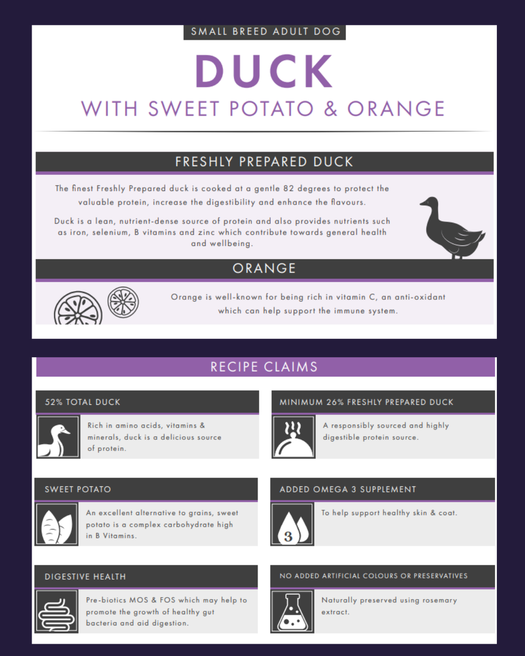 Small Breed Duck with Sweet Potato and Orange image 1