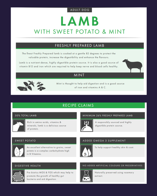 Lamb, Sweet Potato and Mint Grain Free image 1