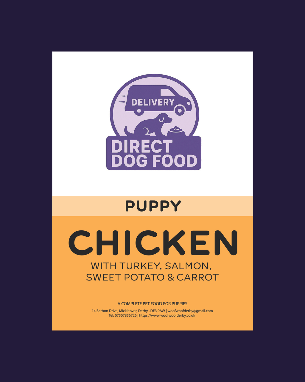 Puppy Chicken with Turkey, Salmon, Sweet Potato and Carrot image 0