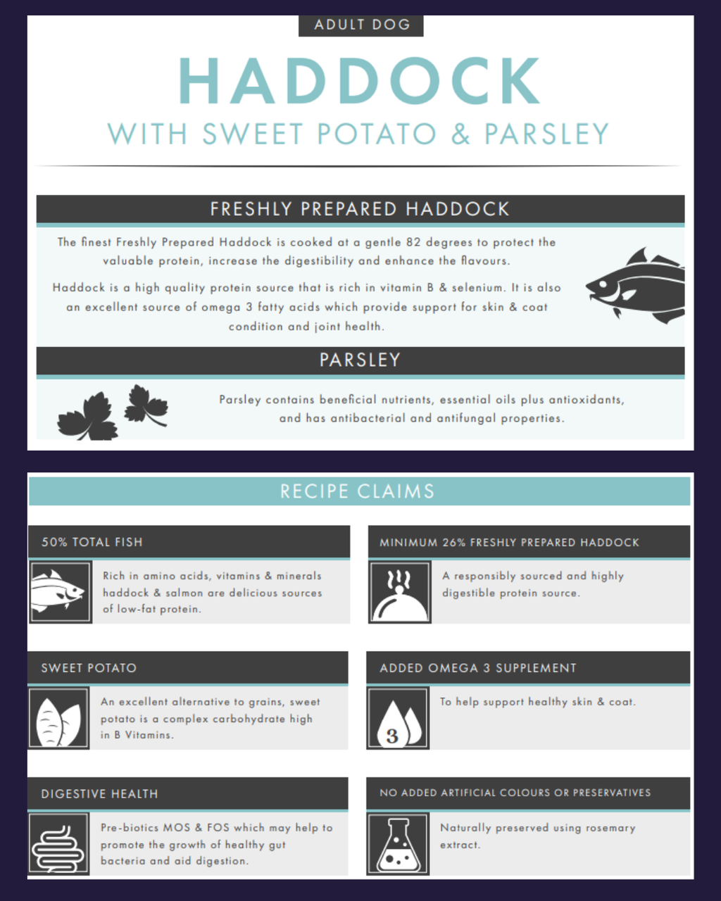 Haddock, Sweet Potato and Parsley Grain Free image 1